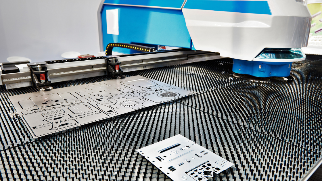 Punch press equipped with resolver-based controls for precise metal stamping, ensuring high accuracy and operator safety.